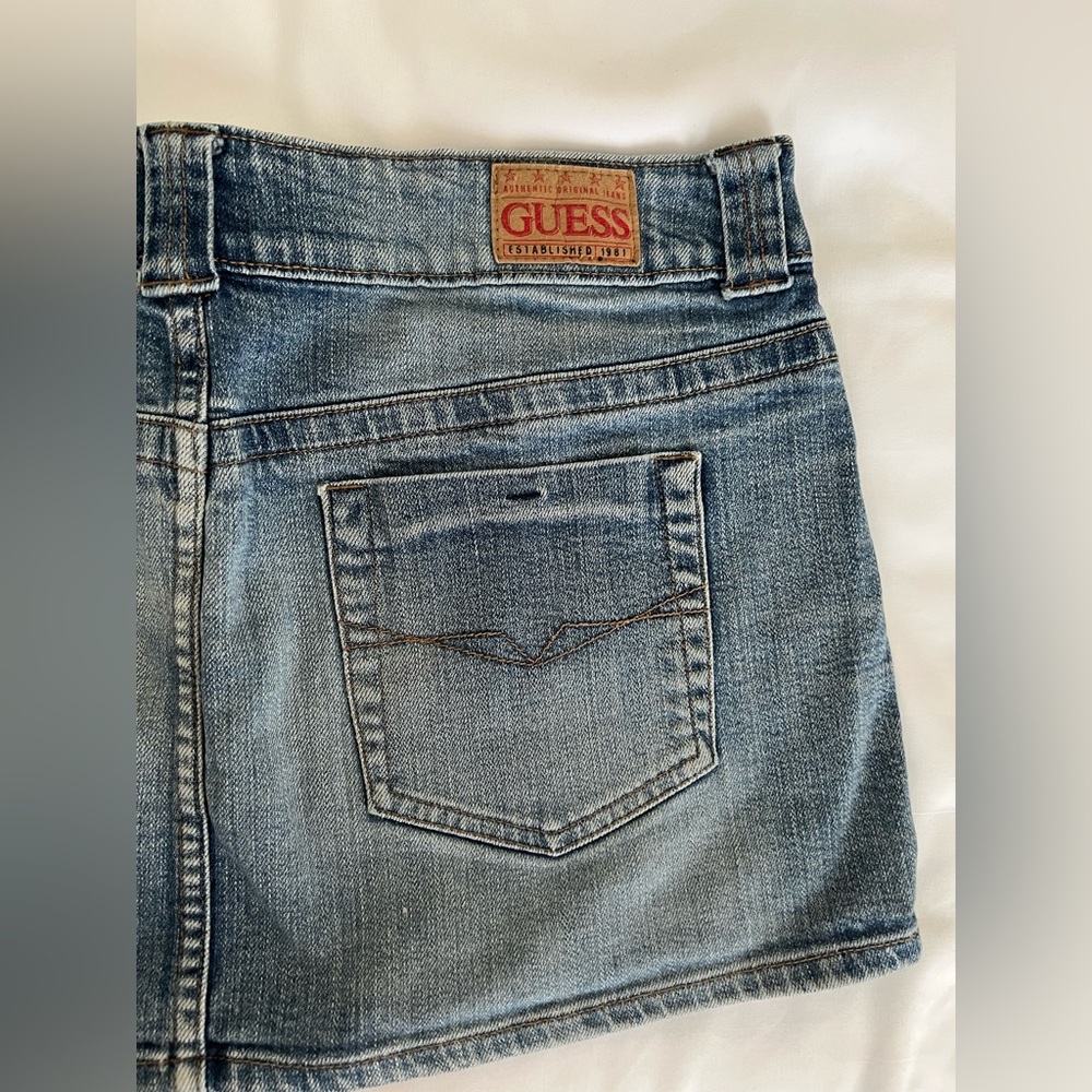 Guess Light Blue Denim Mini Skirt - Picture 5 of 7